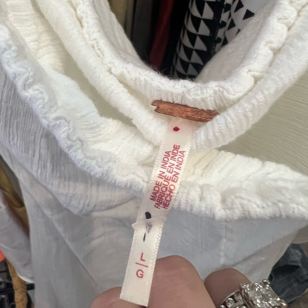 NWOT Free People Made Me Blush White Strapless Dress - Picture 4 of 4